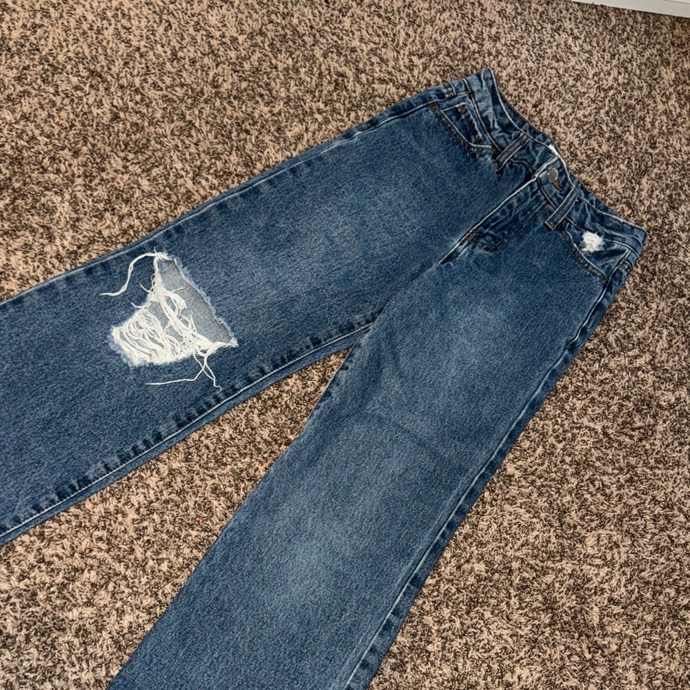 TILLYS RQS GIRLS SIZE 8 WIDE LEG JEANS